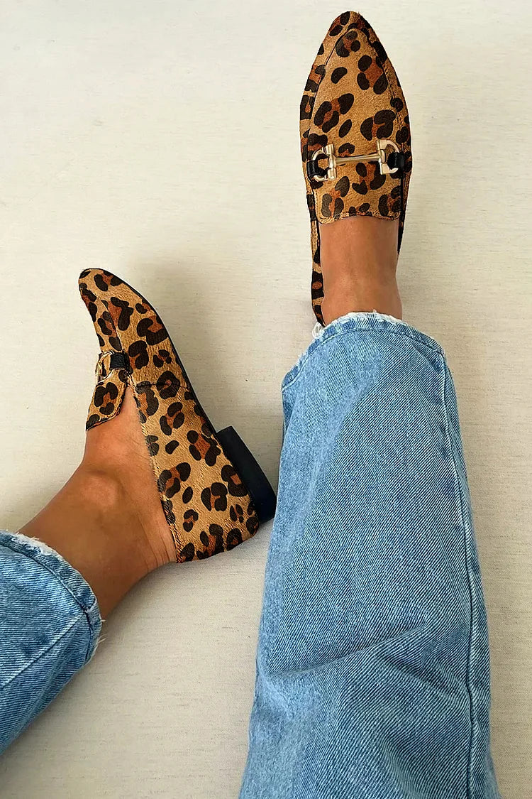 Gia - Elegante Leoparden-Mokassins