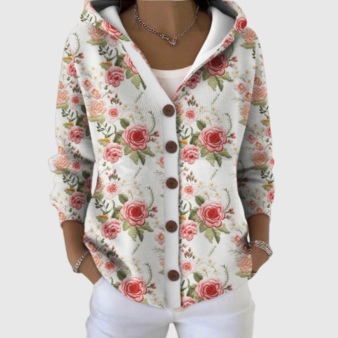 Comfort Cardigan with Knit Hood