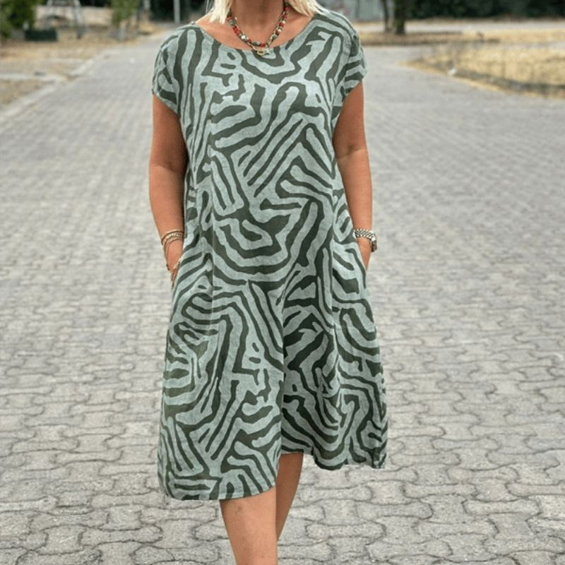 SVEA | Sommerkleid mit Rundhalsausschnitt