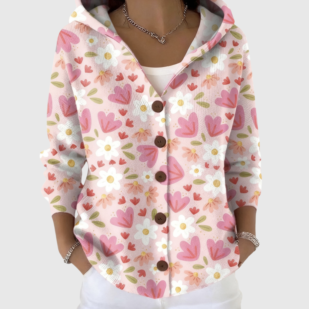 Comfortable Hooded Knit Cardigan
