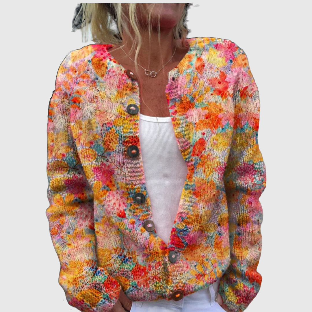 Helena™ | Cardigan with Blossom Sea