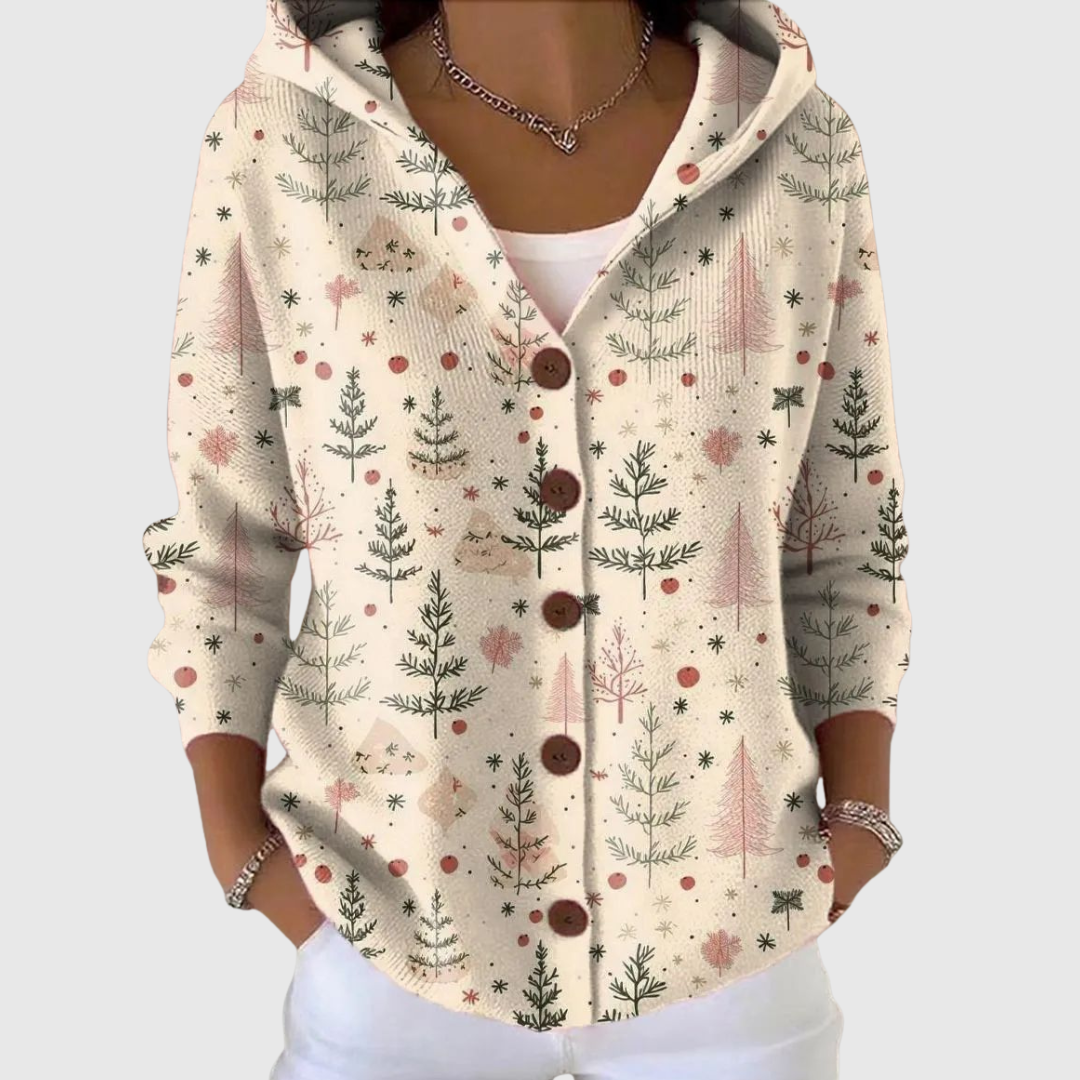 Hooded Knit Cardigan
