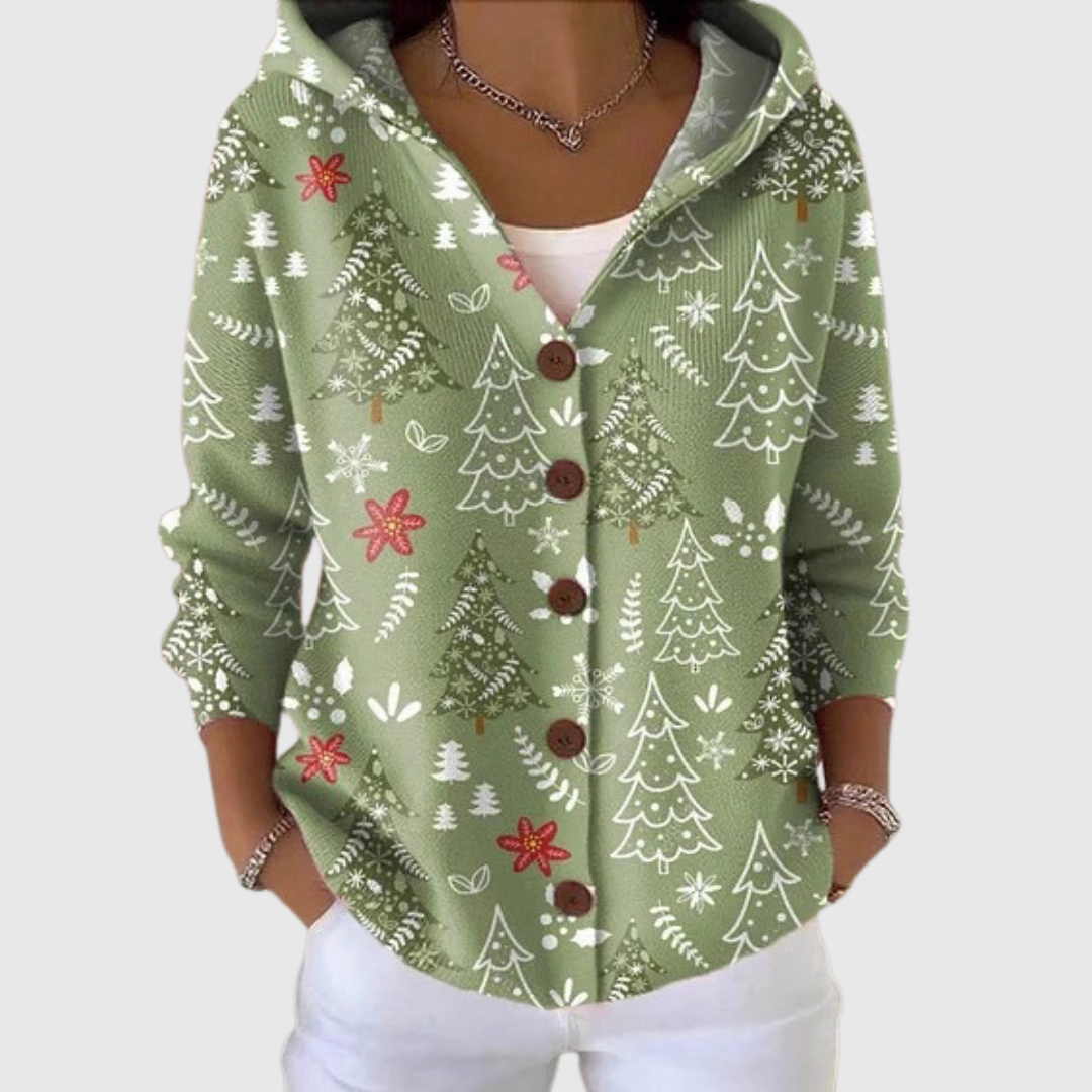 Knit Cardigan with Hood