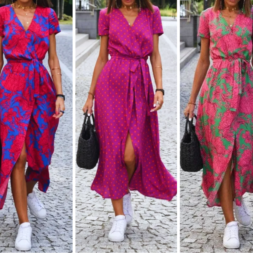 Jane | Elegant Dress with V-Neck and Fitted Silhouette