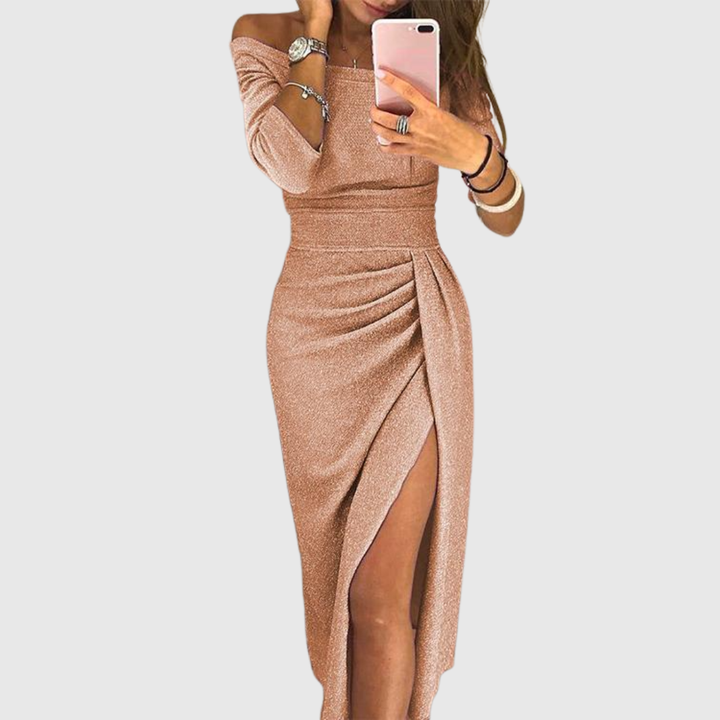 Jane | Chic Halter Maxi Dress with an Elegant, Flowing Fit