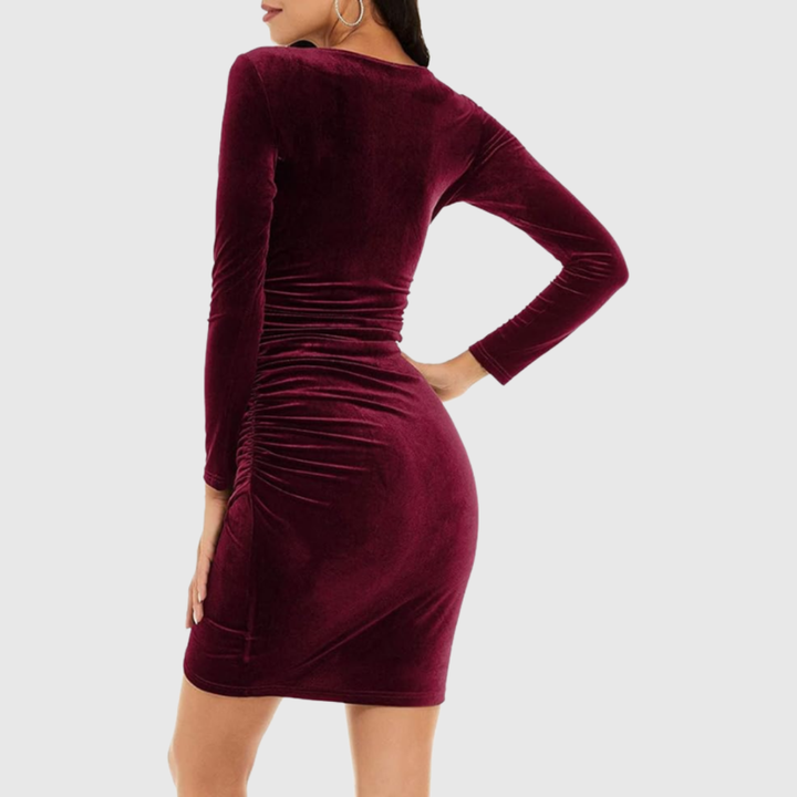 Sophia Quinn | Elegant Velvet Mini Dress