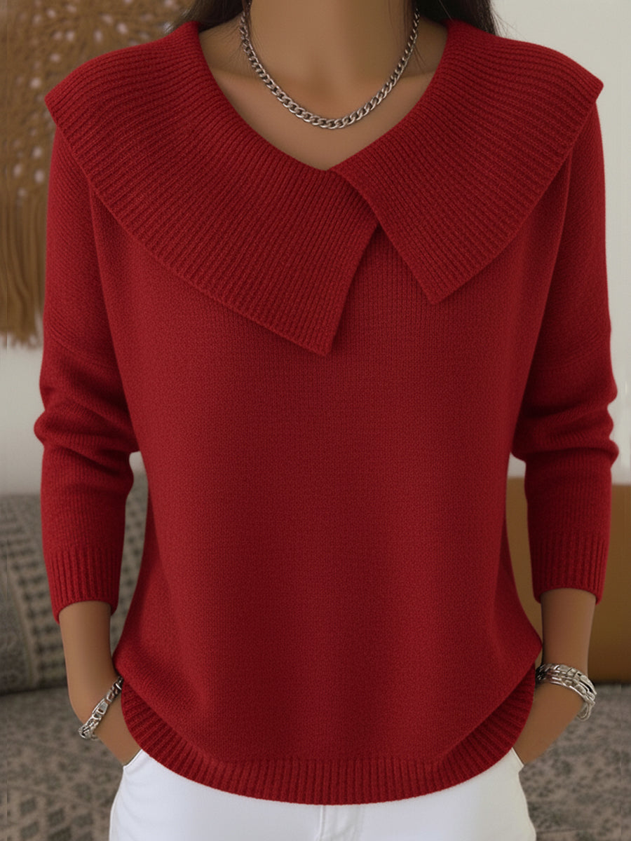 Jane | Warm Sweater with Soft Collar