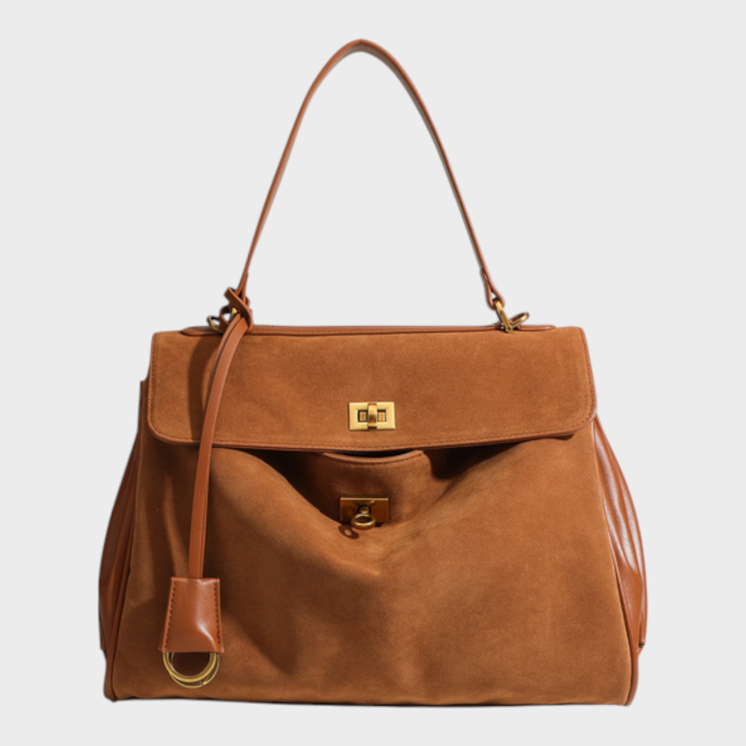 Jane | Structured Leather Bag with Magnetic Flap