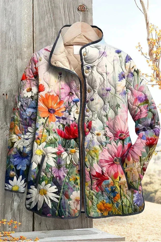 Sybille™ | Quilted Jacket with Summer Meadow