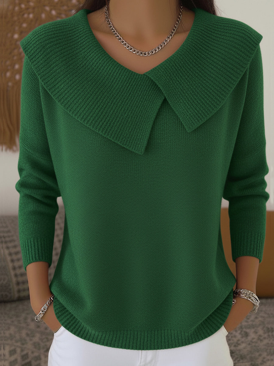 Jane | Warm Sweater with Soft Collar