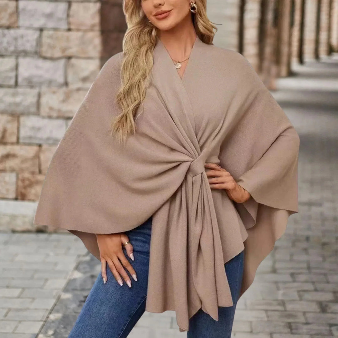 Jane | Elegant Draped Poncho