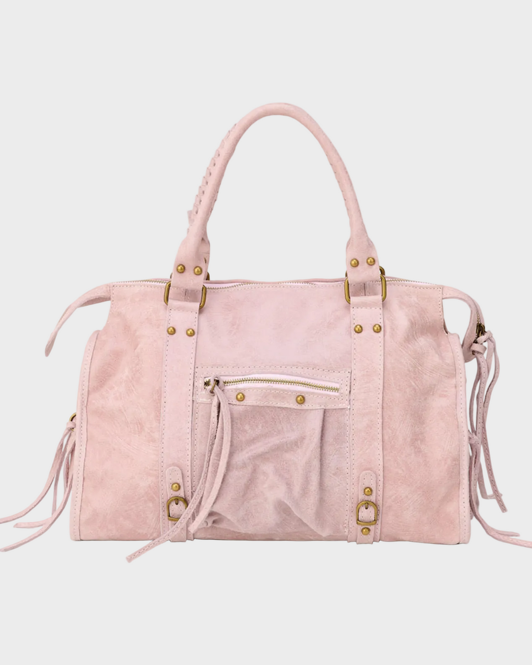 Jane | Vanille-Rosa Laptop-Tragetasche mit Handyfach