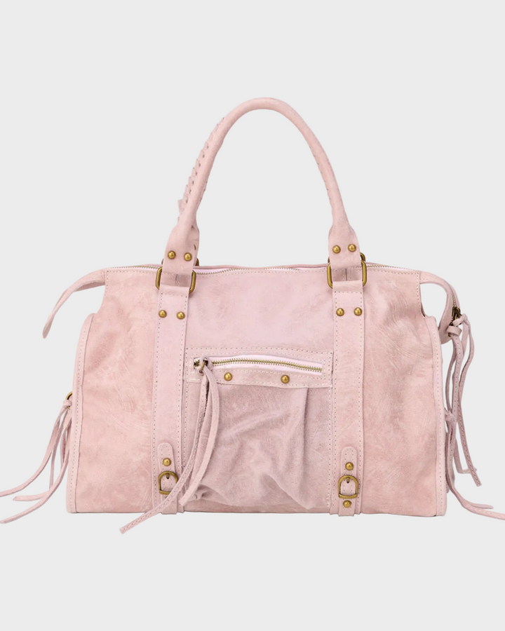 Jane | Vanilla Pink Shoulder Bag with Zipper
