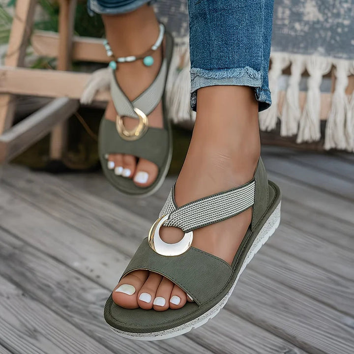 SVEA | Doreen Bequeme Slip-on-Sandalen