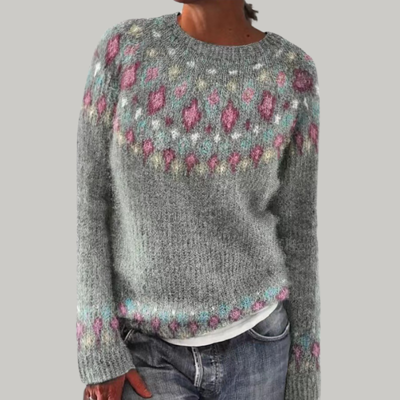 Jane | Patterned Knit Sweater