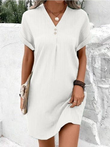 Carina - Spring Dress with V-Neck
