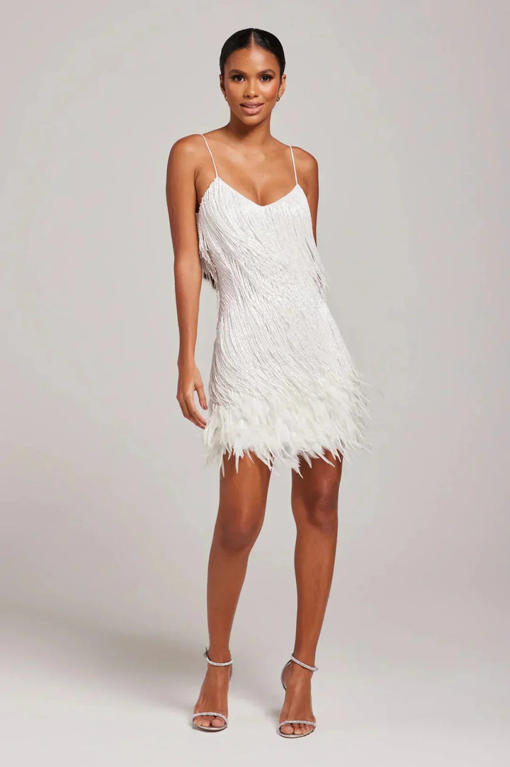 Alicia | Feather Mini Dress