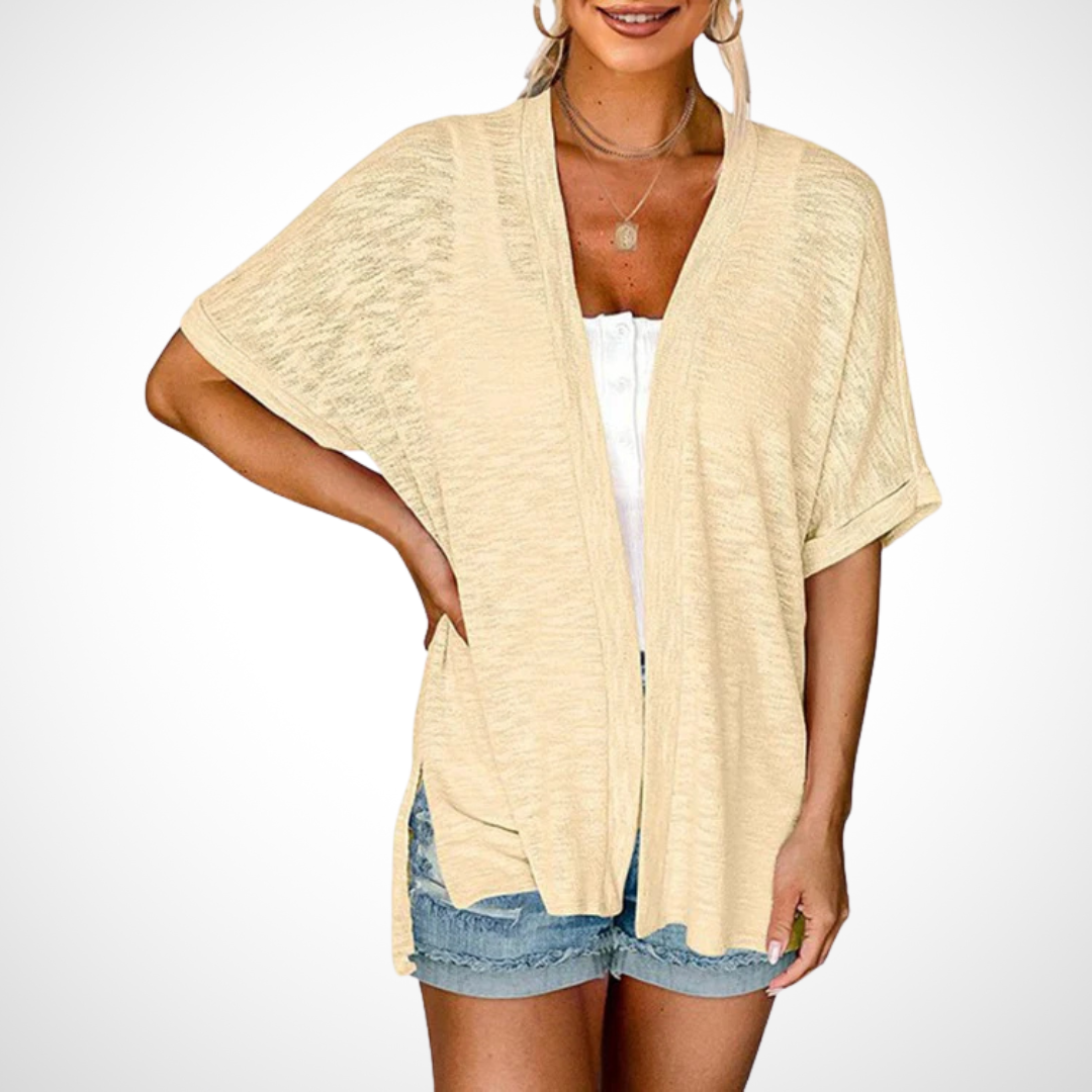 Jane | Flowing Short-Sleeve Cardigan