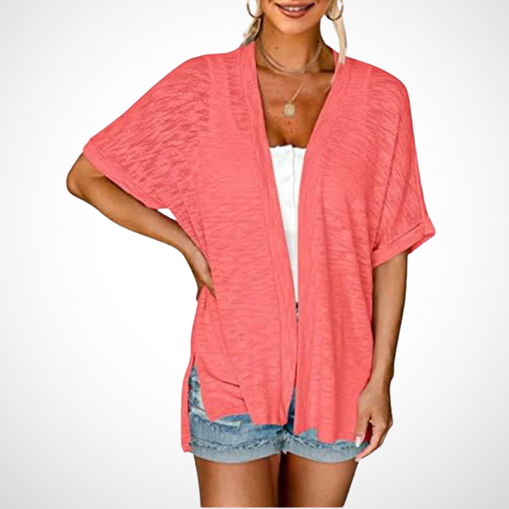 Jane | Flowing Short-Sleeve Cardigan