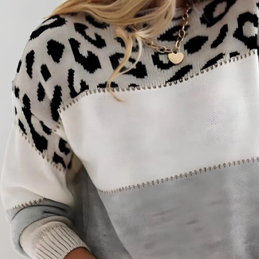 Jane | Leopard-Print Cashmere Sweater