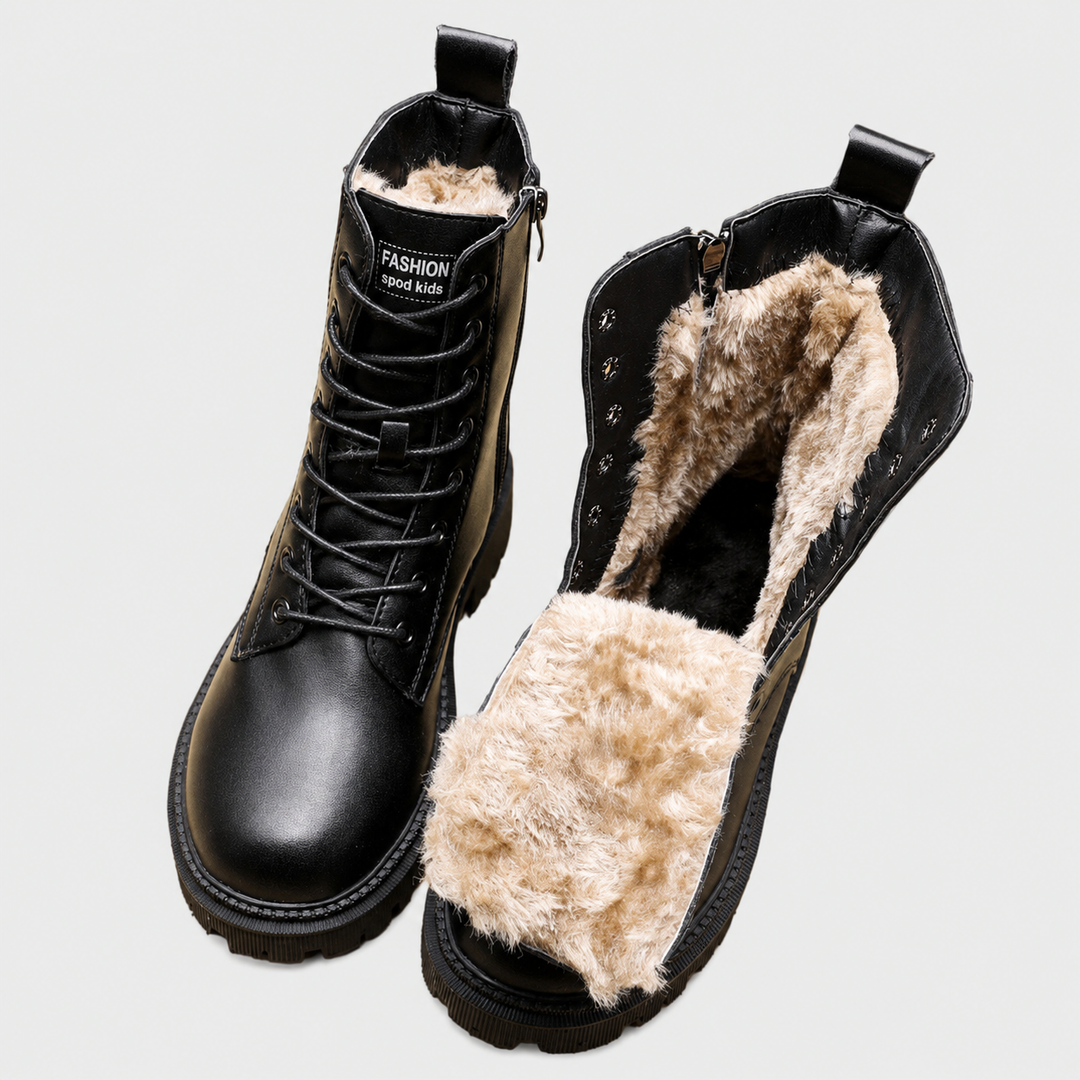 Winter Leather Ankle Boots
