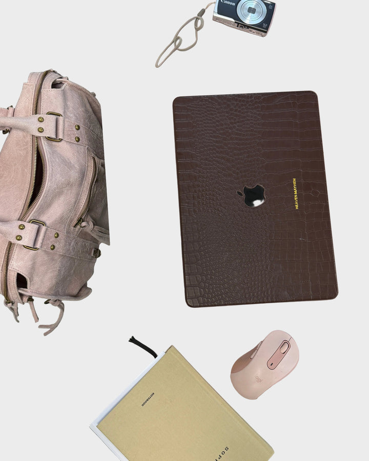 Jane | Vanille-Rosa Laptop-Tragetasche mit Handyfach