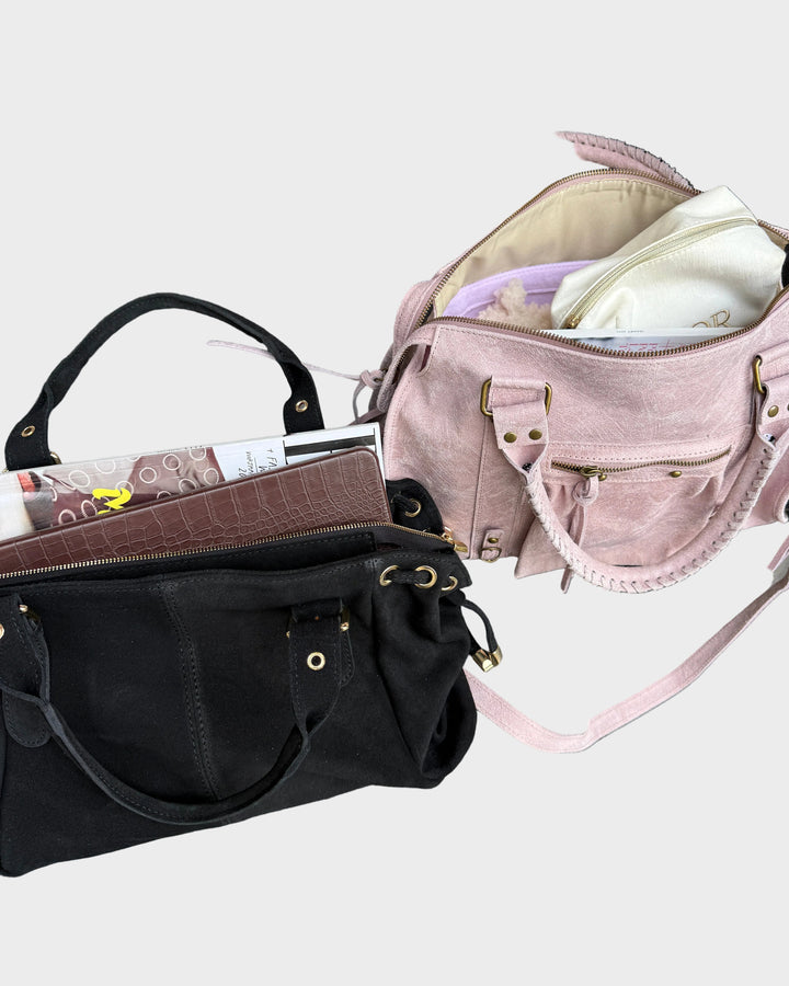Jane | Vanille-Rosa Laptop-Tragetasche mit Handyfach