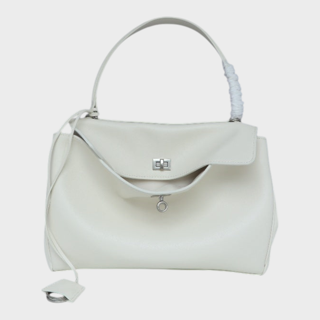 Jane | Structured Leather Bag with Magnetic Flap