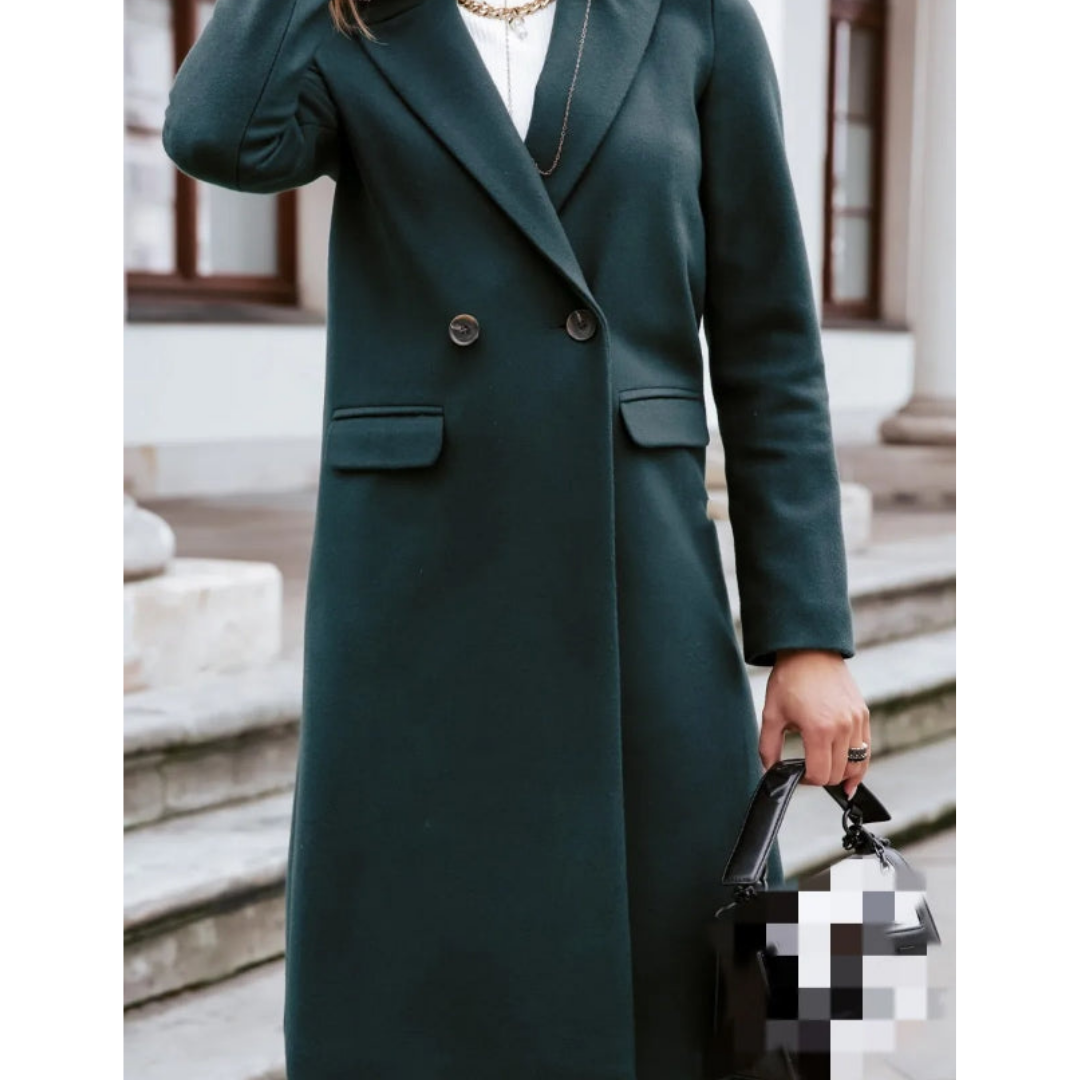 Jane | Elegant Long Wool-Blend Coat