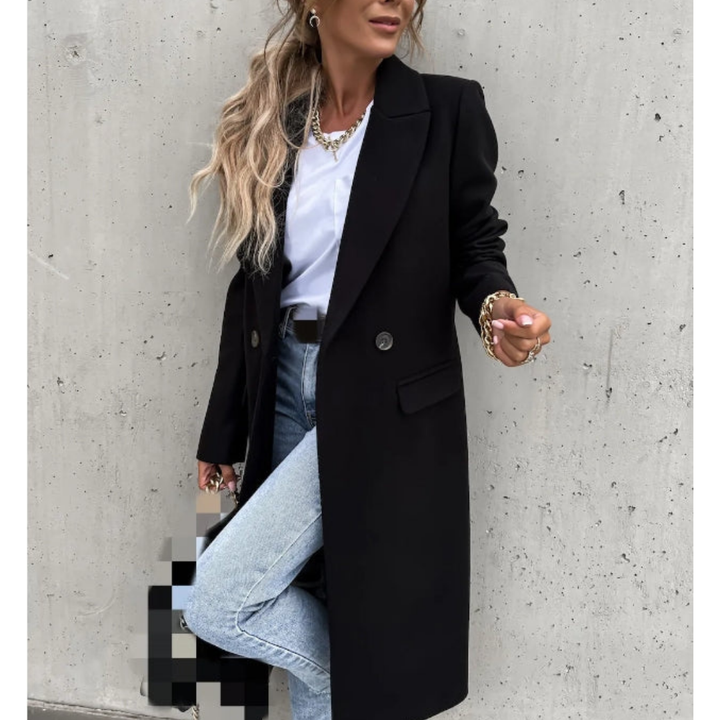 Jane | Elegant Long Wool-Blend Coat