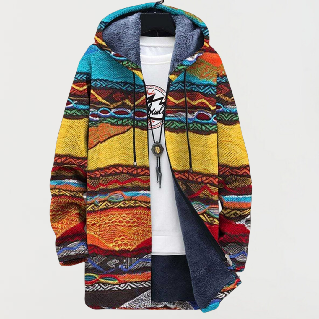 Jutta™ | Hooded Jacket in Sunset Colours