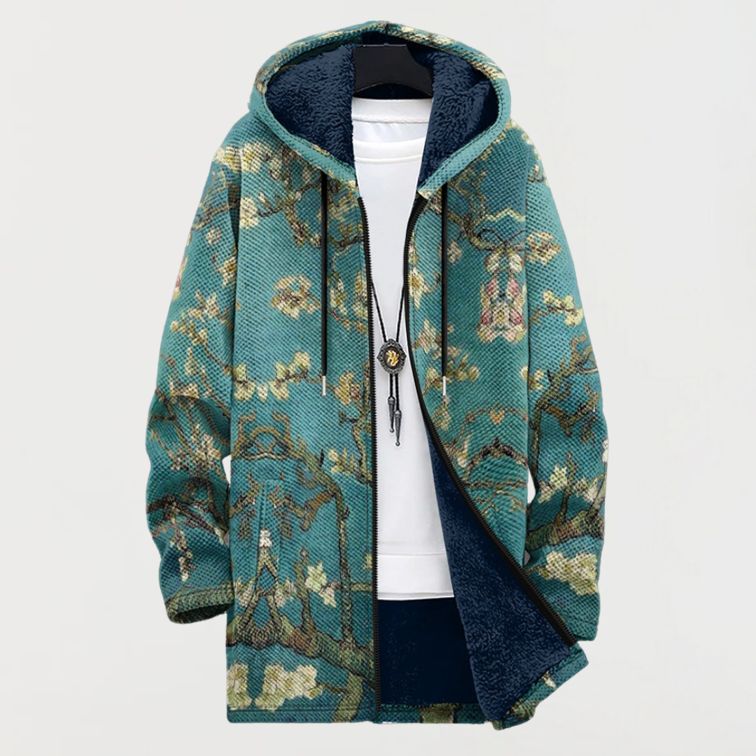 Marion™ | Hooded Jacket with Blossom Branches