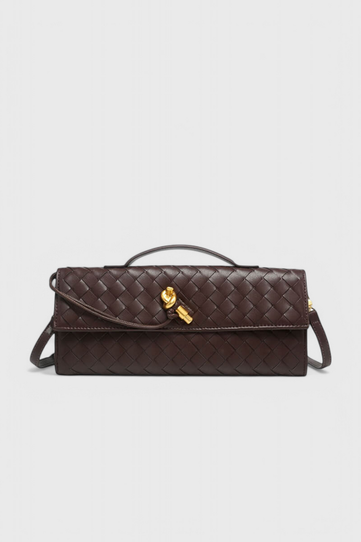 Jane | Clutch mit Goldknoten-Detail