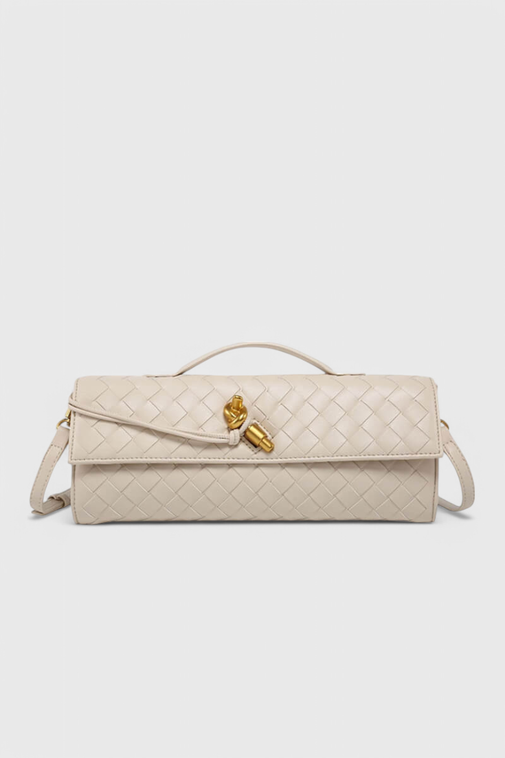 Jane | Clutch mit Goldknoten-Detail