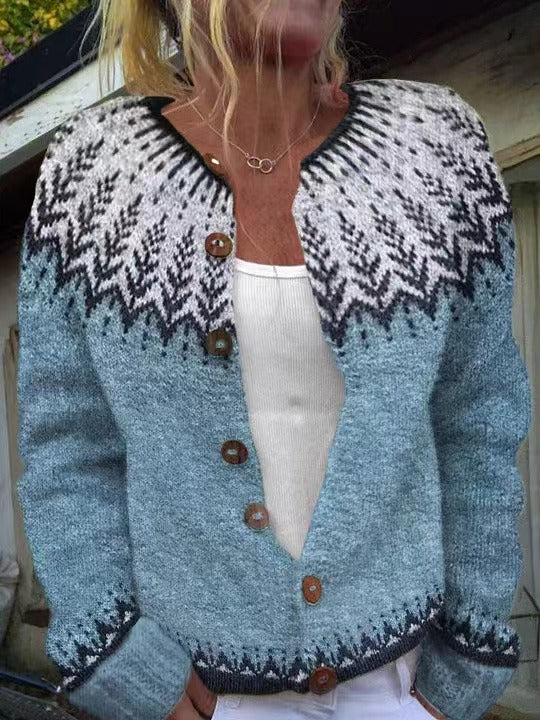 SVEA | Peyton Vintage Isländischer Cardigan