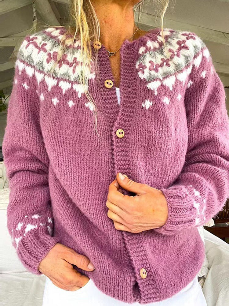 SVEA | Peyton Vintage Isländischer Cardigan