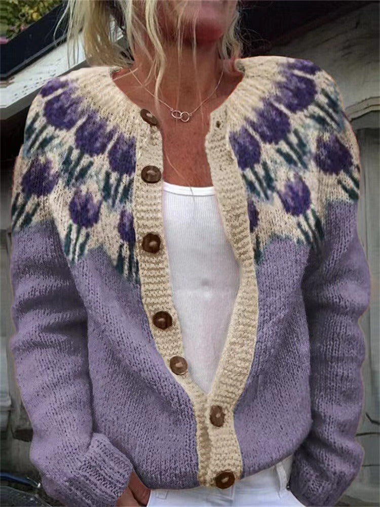 SVEA | Peyton Vintage Isländischer Cardigan