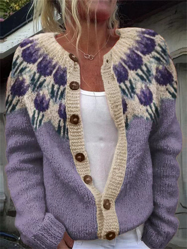 SVEA | Peyton Vintage Isländischer Cardigan