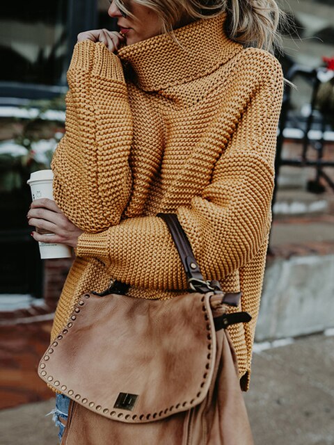 Jane | Knit Turtleneck Sweater