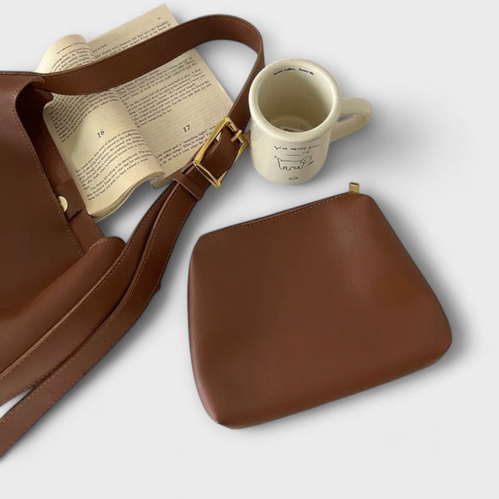 SVEA | Olivia Elegante Leder-Schultertasche