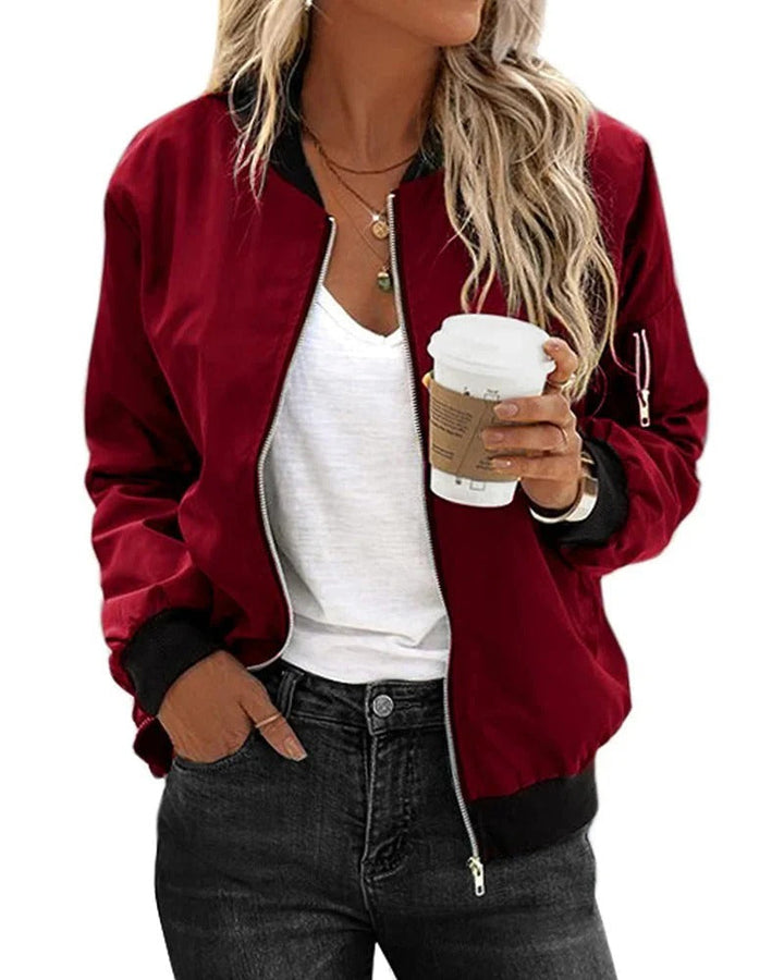 Jane | Classic Zip-Up Bomber Jacket
