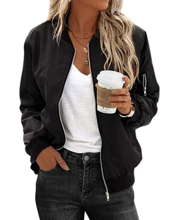 Jane | Classic Zip-Up Bomber Jacket