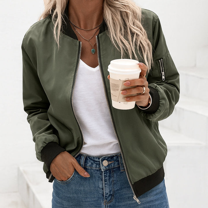 Jane | Classic Zip-Up Bomber Jacket