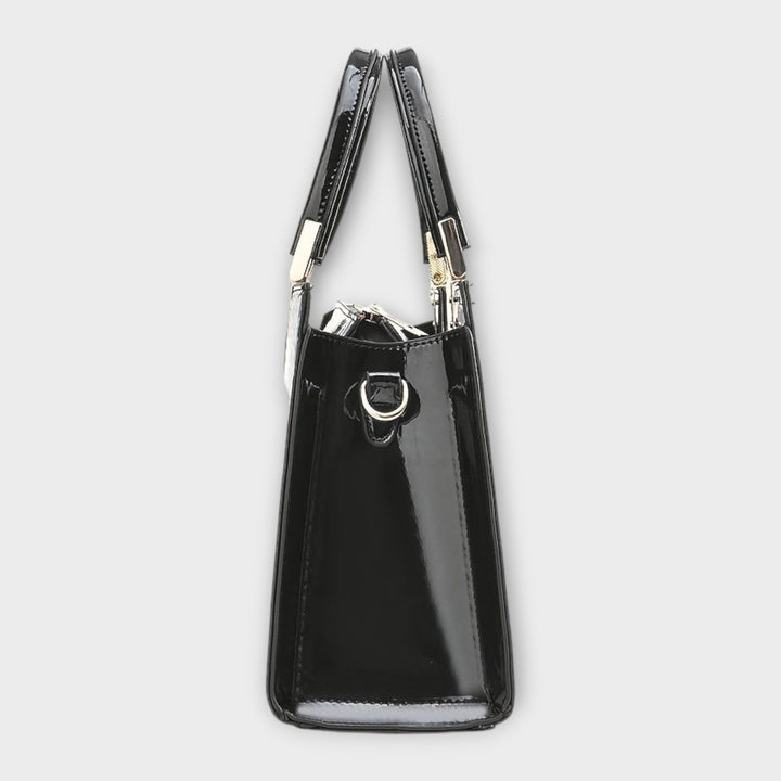 SVEA | Olivia Glänzende Handtasche mit Krokodilprägung