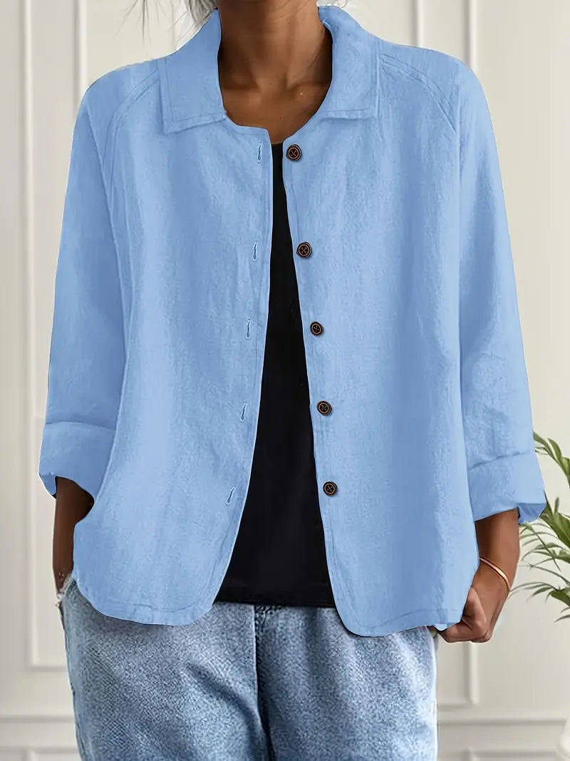 SVEA | Marilla Klassischer Leichter Hemd-Cardigan