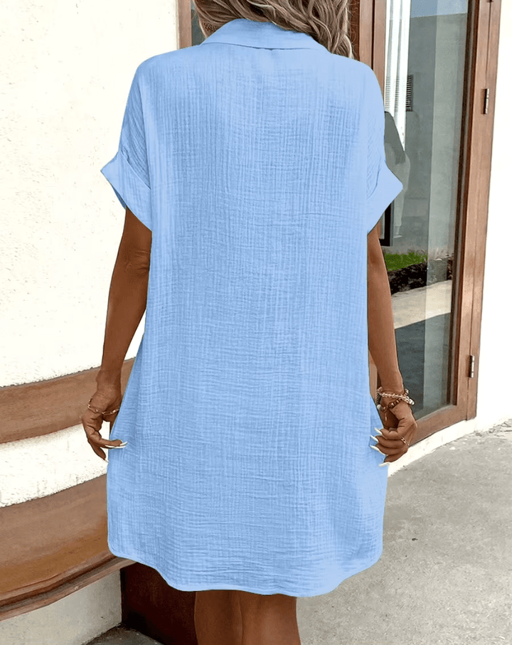 Jane | Comfortable Shirt Dress with Buttons