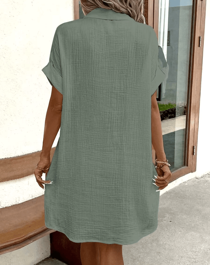 Jane | Comfortable Shirt Dress with Buttons