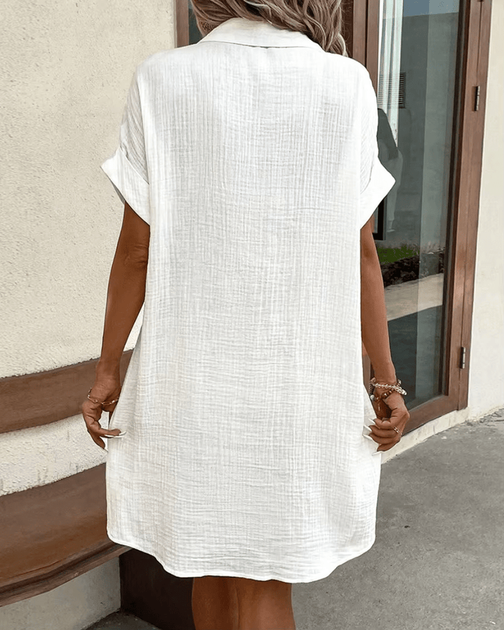 Jane | Comfortable Shirt Dress with Buttons