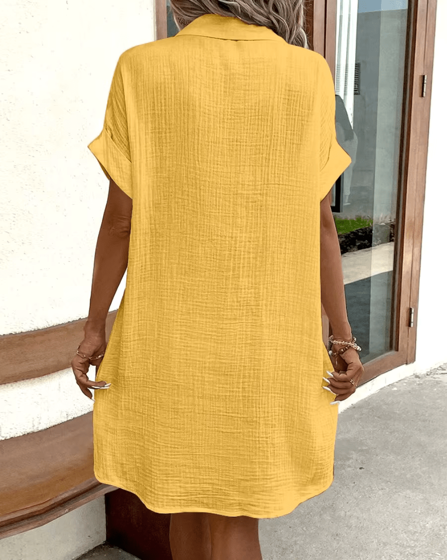 Jane | Comfortable Shirt Dress with Buttons