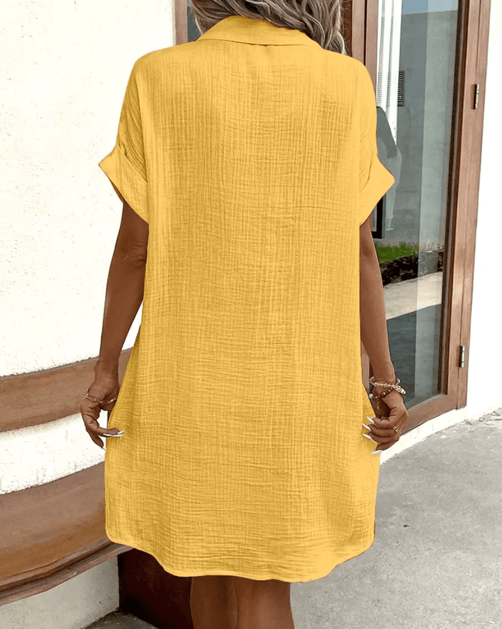 Jane | Comfortable Shirt Dress with Buttons